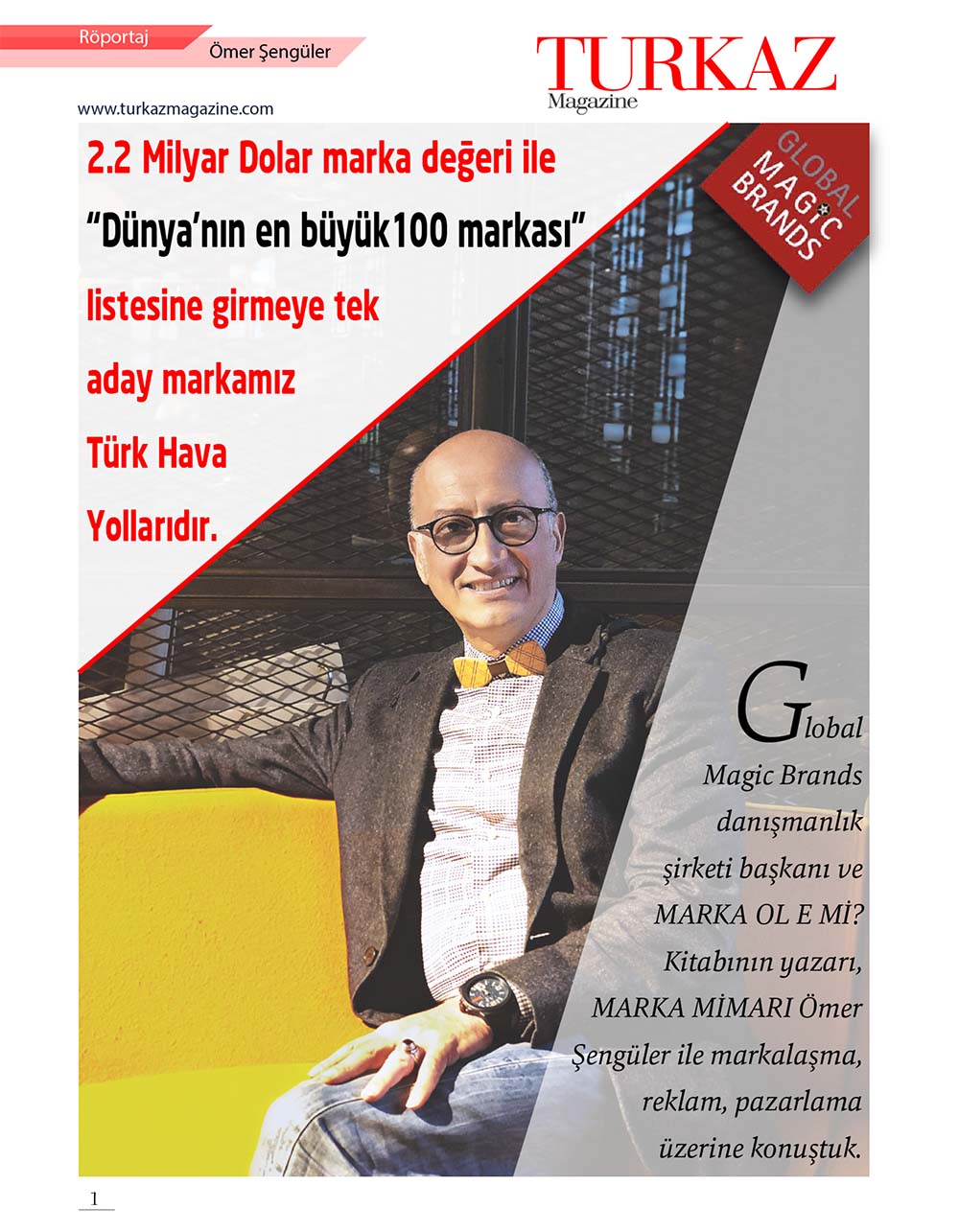 TURKAZMAGAZİN dergisi röportajı